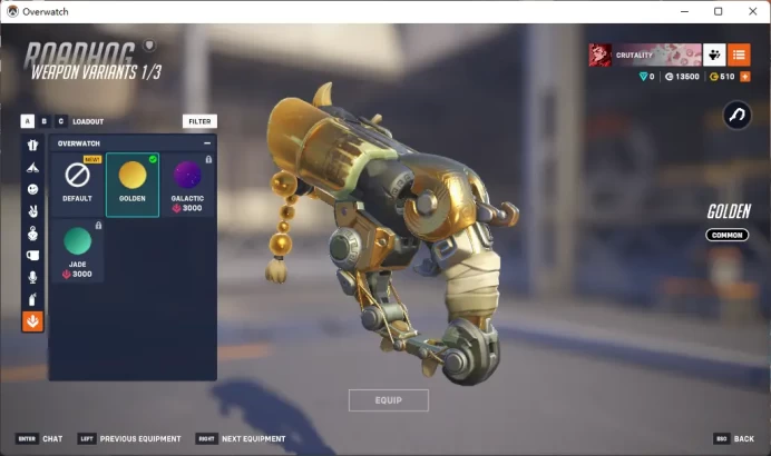 3 Gold Weapons / Full Mail Access / see the picture / Please Read Description / gerp