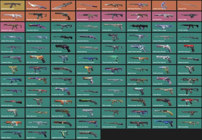 [ASIA] 108 Skins | 5 Knife | Full Acces | Elderflame Vandal + Hivemind Sword + Glitchpop Phantom + Spectrum Phantom + Ion Phantom |