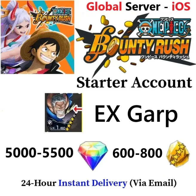 [Global - iOS] EX Garp + 5000-5500 Rainbow Diamonds + 600-800 Gold Fragments