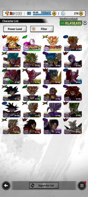 ANDROID+IOS- UL Super Vegito FULL+UL Fide 7S+32 LL (GokuFrieza 9s+Buu kid 10s+Vegito+Gotenks+Goku Black) Good Equipment (919)