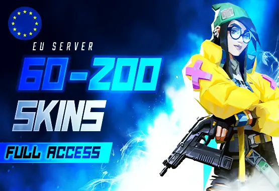 EU | 60-200 SKIN MAIL CHANGEABLE VALORANT PREMIUM ACCOUNTS