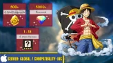 [IOS Global] 5000+ Diamonds ◈ Legendary Monkey D. Luffy ◈ 500 4-Star Fragments ◈ 1 - 10+ Random 4-stars Heroes ◈ Instant Delivery