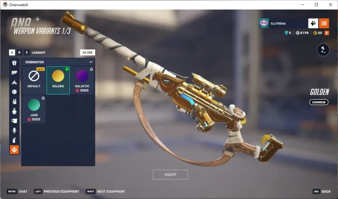 2  Gold Weapons / Full Mail Access / see the picture / Please Read Description  / Vasque