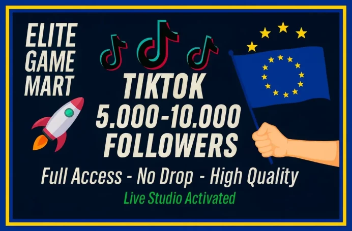 EUROPE | live Phone Account | TikTok !!10.000!! Followers | Live Studio + Need Activated!!! | Full Mail Access