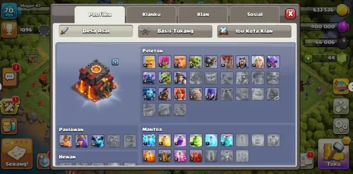 IT 243 PROMO TODAY!!TH 10 LVL 70 KING 30 QUEEN 30 MANY MAGIC STUFF+MANY LEAGUAE POIN SAFE ACCOUNT