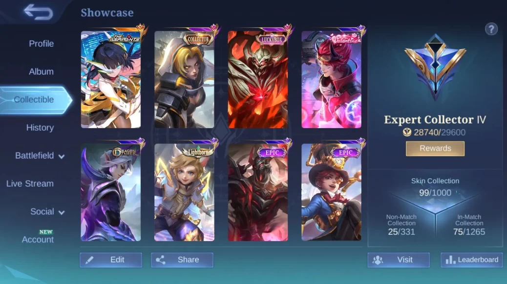 Aspiran(Ruby)Luckybox(Zhask)Saber 3|LightbornHarits|Dragon4,Etc|Take Email|Check SS(MLBB1340)