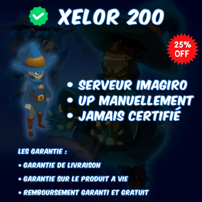[Imagiro] Xelor 200 ,jamais certifié ,livré instantanément
