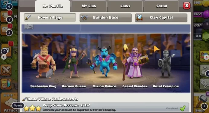 TH 11 | LVL 57 | BK 33 | AQ 31 | GW 5 | MP 23 | 56 GEMS | 1432 TROPHIES | #NCOC126