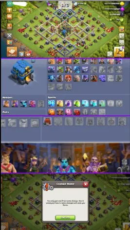 PERFECT ID EVER  TH 12  ALMOST MAXED & DEFENCES  MAGIC MIRROR  37-32-28-14 HEROES  87 XP LVL  OP MAGIC ITEMS  LABORATORY  CHEAP PRICE