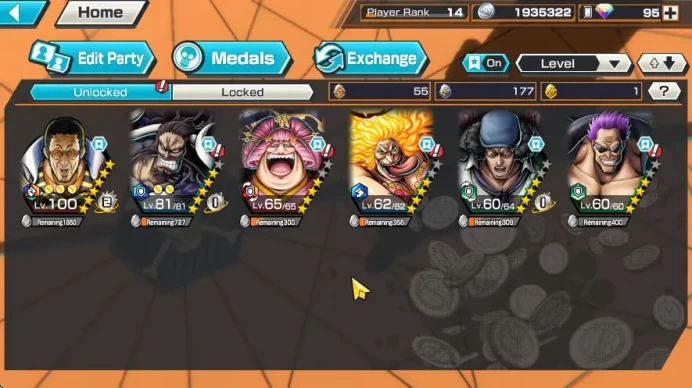 Global | 6 Meta Extreme (Borsalino,FilmZ Zephyr,Kaido,Olin,Kuzan,Charlotte Linlin,),Etc|Rank 14|Log Bandai|Check SS|(OPBR805)
