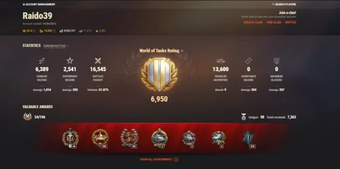 [EU] 11 TIER X | 59 PREMIUM TANK | TOTAL TANKS 196 | PASSWORD CHANGEABLE | 8 952 757 SILVER + 10.000 GOLD | VERY GOOD