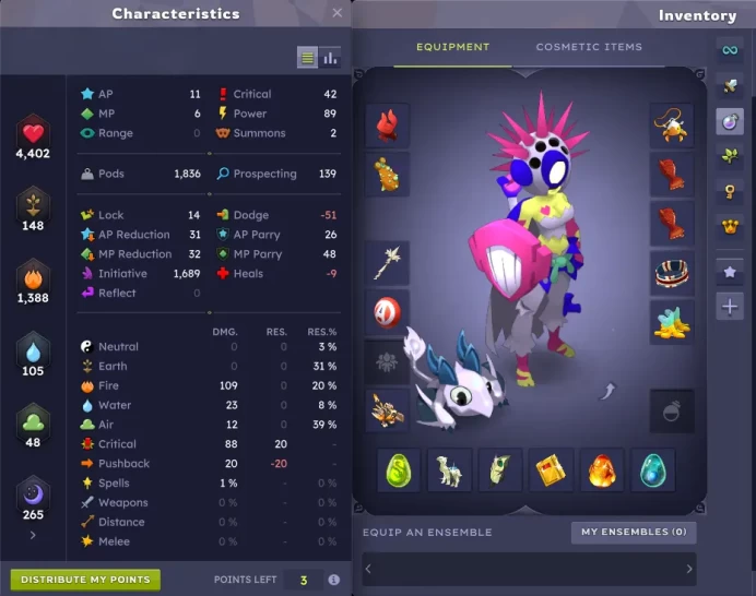 (Salar) Sacrieur 200 OPTI – 5M Kamas, 6 Dofus Exo & Skins Offres !
