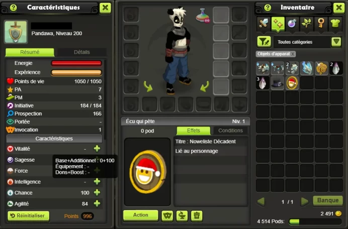 PANDA 200/ SACRI 187 (Professions/SKINS/Scroll) Blair !! Never Certificat, 100% Safe.