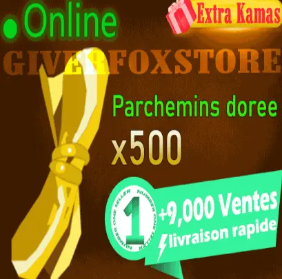 Boune>[ Kit Parchotage +101 all elemtents + x500 Parchemins Doree ] +BONUS -livraison 5 minutes