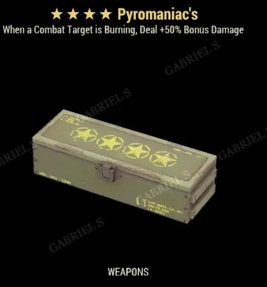 Pyromaniac's [Legendary 4 Star Mod Box]