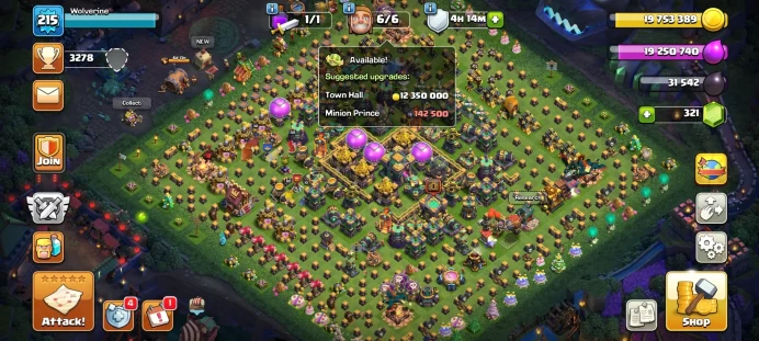 TH 14 FULL MAX| CHANGE NAME 1000 G | 10 ABILITY | 164 MEDAL LEAGUES| LVL 215 | TIGER MOUNTAIN SCENERY| BK 80/AQ 80/MP58/GW 55/RCH 30