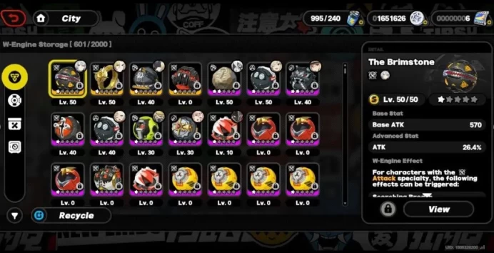 GoD ACCOUNT - EU - Level 54 - +13 5Stars (Characters&Weapons) - +5 5Stars Bang Boo's - More Cons M6 - +1 BP weapon - +70 Gems - More Peties+ - [