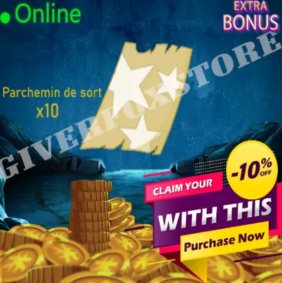 Boune>[ x10 Parchemin de sort ] +BONUS - livraison 5 minutes (Best buy)