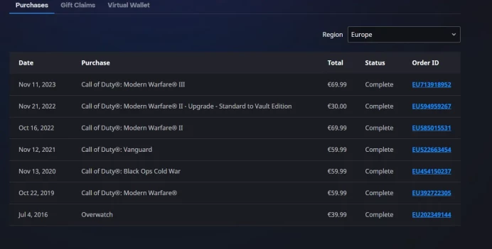 Call of Duty Modern Warfare II / Modern Warfare III / see the picture / Please Read Description / fihgy