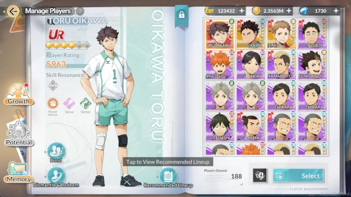 [SEA] Lv24| 1,7k DM + 17 Ultre RT| Starter Build Aoba Johsai (Oikawa+Memo, Iwaizumi,Issei,etc) |Google| Check SS (HFH763)