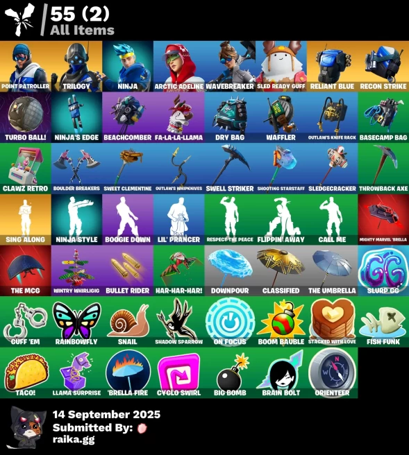 [PC/PSN/XBOX] 6 skins | Point Patroller | Trilogy | Ninja | Sled Ready Guff | Wavebreaker | Arctic Adeline | Reliant Blue | Recon Strike