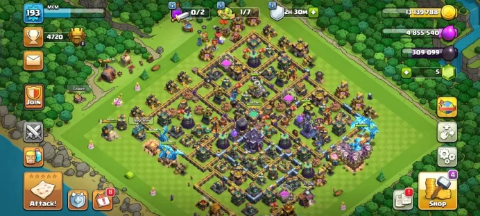NEW TH15, FULL MAX TH14, DEFENCE, HERO, TROOPS MAX, SEMI MAX BUILDER HALL WITH SOME EQUIPMENTS UNLOCKED