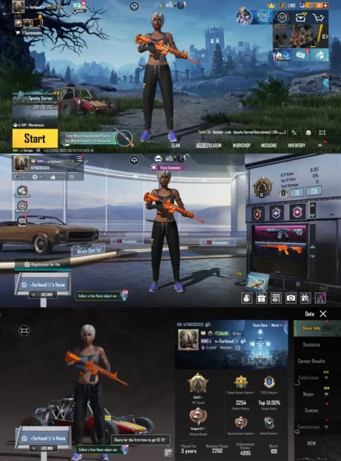 iOS Android - Level63 - M416 Glacier Kill - Skin High - M762 Unicorn - M24 pharaoh - 107UC - 2 Skin M416 - Code436