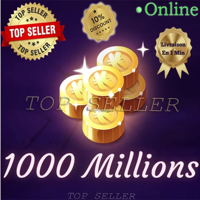 Fallanster : 1.000.000.000 kamas - 1000 Millions kamas Fallanster Dofus retro - Top Seller