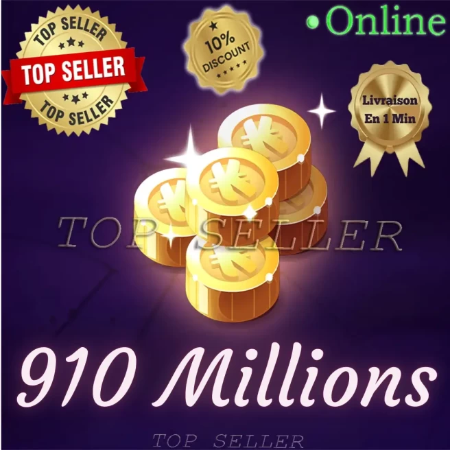 Fallanster : 910.000.000 kamas - 910 Millions kamas Fallanster Dofus retro - Top Seller