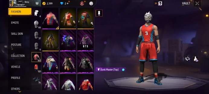 Lv 53 / 2 ARTIFACTS Gun / XM8 Lv2 / Mp40 Lv4 / MYTHIC 19 / EPIC 28 / Clothes 160 / Pants 101 / Shoes 76 / cod 8