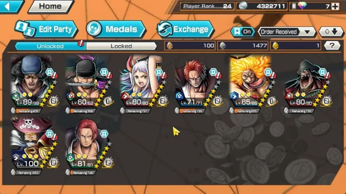 Global|8 META Extreme[Linlin,Kuzan,Roronoa Zoro,Yamato,Roger,FRShanks,FourShanks,Marshall]Etc|Rank18|LogBandai|CheckSS|(OPBR853)