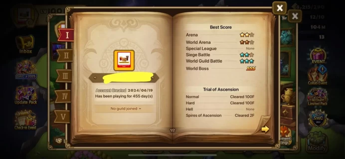 C2 Arena+50Nat5+2LD[JESSICA-LIGHT HACKER]+214 Swift-176 Desp-180 Vio Runed+Teams Are OK+Perfecto Runes Hight potential+FULL ACCESS