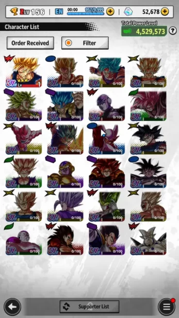 4M Total Power |LV 156| Starter with Super Saiyan Goku and 52k Chrono | Android | Check SS (DBL753)