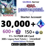 [Global] Starter Accounts with 30,000+ Gems & 600+ UR CP & 11~14 PSER URCard & 300+ Tickets & Unranked
