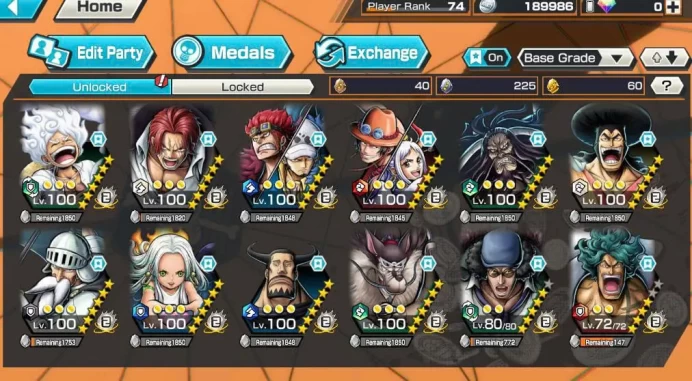 BR598-IOS+Android-Hyber 42+6 Ex(Gear 5+Shank v4+Snake+Yamato Ace+Kid Law+Kuzan)+Good Medal+Support 162%+Jabra+Oden v2 Max+Bluneo Max+Cracker+Uta