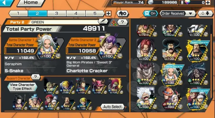 BR598-IOS+Android-Hyber 42+6 Ex(Gear 5+Shank v4+Snake+Yamato Ace+Kid Law+Kuzan)+Good Medal+Support 162%+Jabra+Oden v2 Max+Bluneo Max+Cracker+Uta