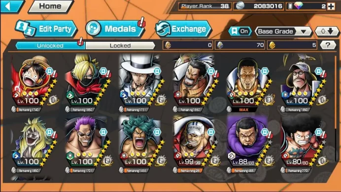 BR595-IOS+Android-Kizaru Full Boost+5 Ex(Lucci+Zephyr+Akainu+Kaido)+Hyber 12+Support 160+Aramaki v2 Max+Egghead Luffy Max+Hakuba Max+Sengoku Max