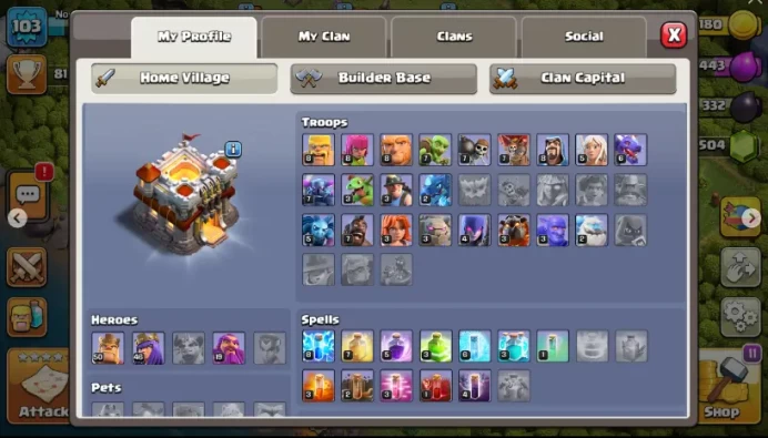 TH11  LVL 103  50-46-19  1504 GEMS  INSTANT DELIVERY FULL ACCESS  CS305
