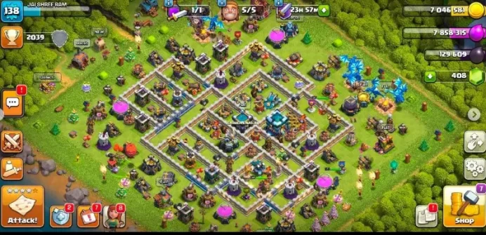 TH 13  Level 138  400+ Gems  Heroes (49-59-40-37-7) 2200+ Raid Medals  Legend Touched  Bh 7  Instant Delivery