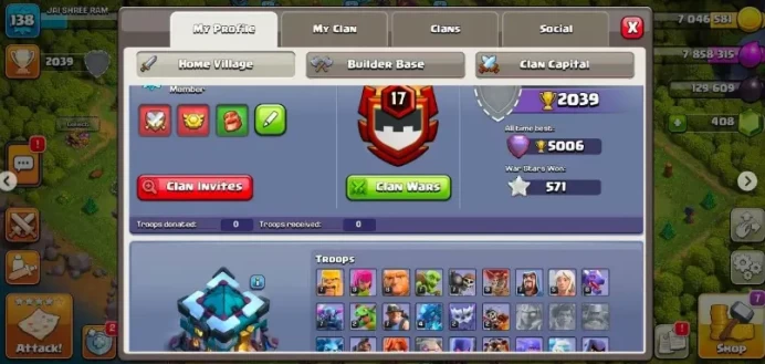 TH 13  Level 138  400+ Gems  Heroes (49-59-40-37-7) 2200+ Raid Medals  Legend Touched  Bh 7  Instant Delivery