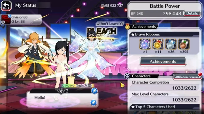 [Global]|50K Orb|2 10thAnniv[Ichigo,Rukia],2 BTW[Noel,Ninny],Byakuya Renewed,Ichigo Crescent Veil,Stark FB,Etc|CheckSS(BBS1787)