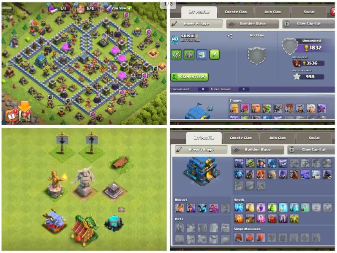 No. 47 Th12  Hero(65,65,40,40) [GG-14 ~ SV-14 ~ FA- 14 ] [3x- EPIC EQUIPMENTs ] BEST OBSTACLES  5xHero Skins  Fastest Delivery  Instant Delivery
