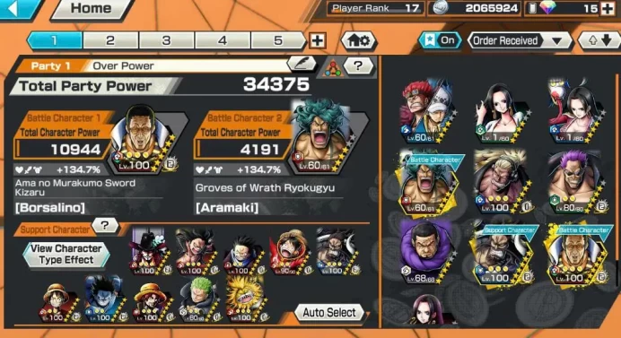 BR585-IOS+Android-4 Ex Meta(Kizaru Max+Kaido Max+Zephyr+Kid Law)+Good Medal+Support 134%+Bullet Max+Aramaki+Issho+Sabo Stempede+Boa+Shiryu v2