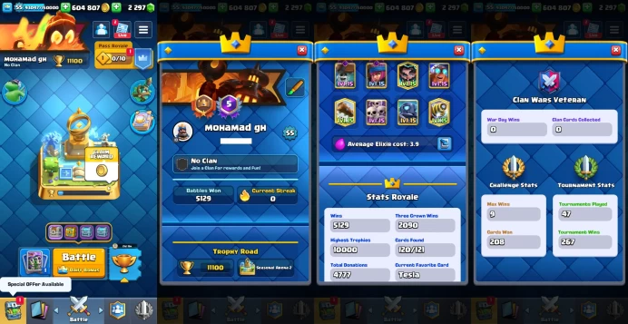 KT15 | LvL55 |(9Cards LvL15 || 31Cards LvL14) | 89Emotes | 120Cards | Q542