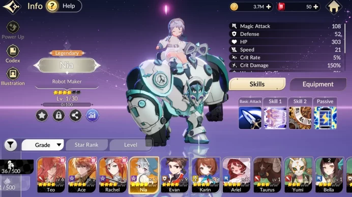 [Seven Knights Re:BIRTH] Global Fresh Starter 4 SSR  (Teo,ace,rachel,Nia) | Log netmarble| Check SS (SKR731)