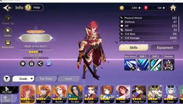 [Re;BIRTH] Global Fresh Starter 4 Legendary (Teo, Yu Shin, Ace, Rachel) | Log Netmarbel | Check SS (SKR750)