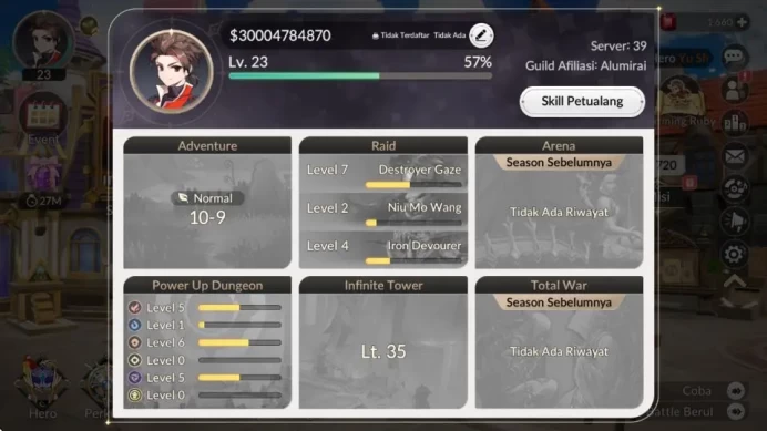 [Re;BIRTH]Global|LV23|Ruby1K|9Legend|Rachel*6,Ace,Teo*6,Lina*6,Eileene,Miho,Velika,Ruri,Espada|Adv10-9|Netmarble|CheckSS|SKR799