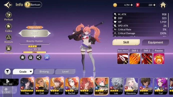 [Re;BIRTH]Global|Starter LV10| 6Legendary|Teo*6,Colt,Teo,Ruri,Ace,Rachel| Story3-20| Netmarble|CheckSS(SKR800)