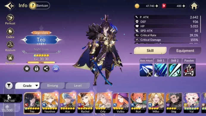 [Re;BIRTH] Global|Mid LV28| 8Legendary|Teo*6,Yeon*6,Ace*6,Rachel*6,Orly,Velika,Ruri,Miho|Story 8-1|Netmarble|CheckSS(SKR802)