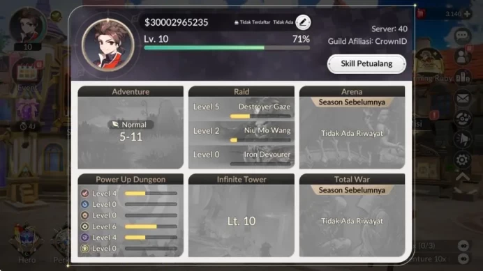 [Re;BIRTH] Global|Starter LV10|Ruby 3k| 5 Legendary|Teo*6,Jave*6,Ace,Rachel,Nia | Story 5-11|Log Netmarble|CheckSS(SKR805) 